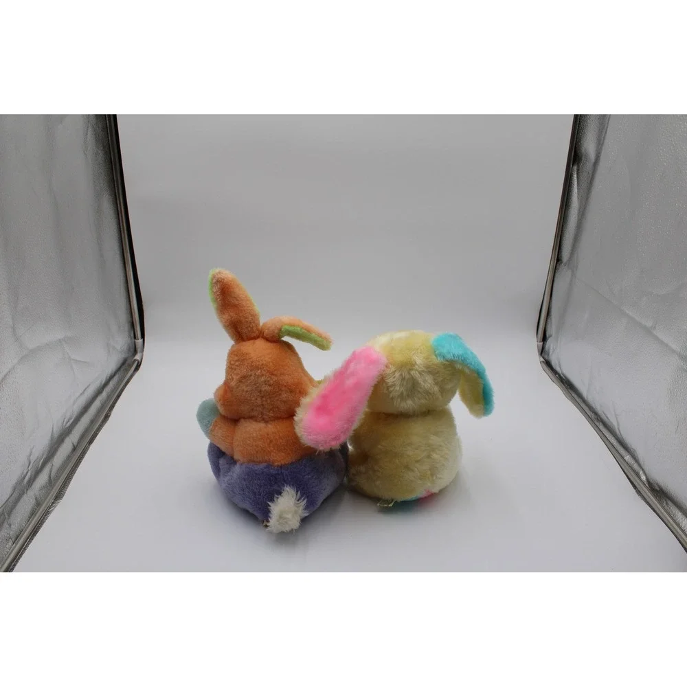 Easter Unlimited Plush Commonwealth Multicolor Bunny & Puppy Pastel Vintage